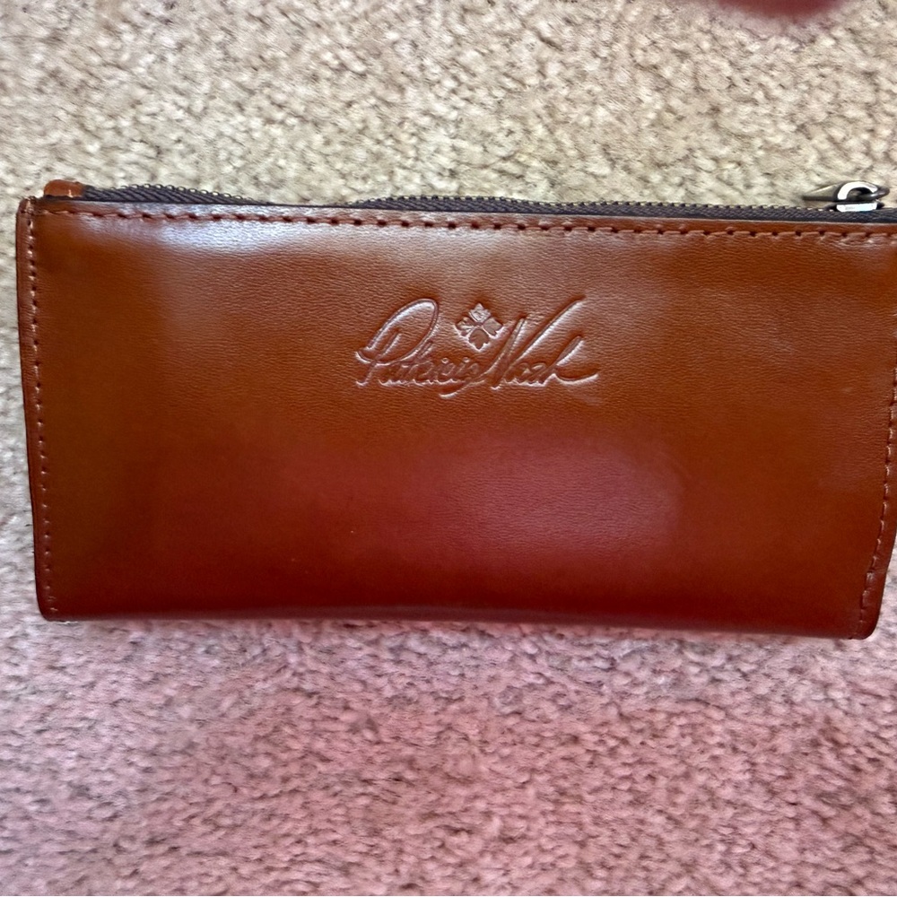 Patricia Nash Cognac Leather Clutch